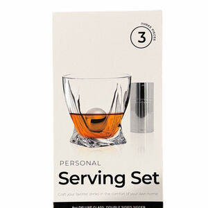 Serving Set with Glass and Jigger New In Box